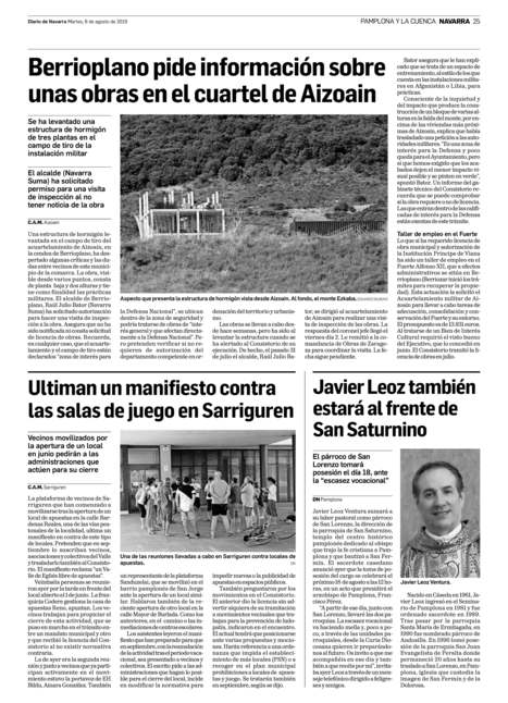Berrioplano pide información sobre unas obras en el cuartel de Aizoain | Ordenación del Territorio | Scoop.it