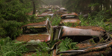 This Traffic Jam Was Stuck In Belgian Forest For 70 Years | Everything Photographic | Scoop.it