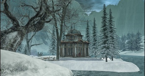 Great Second Life Destinations: A Silvery Winter's Night Settles Upon Snow Falls in Hrodas Fen | Second Life Destinations | Scoop.it