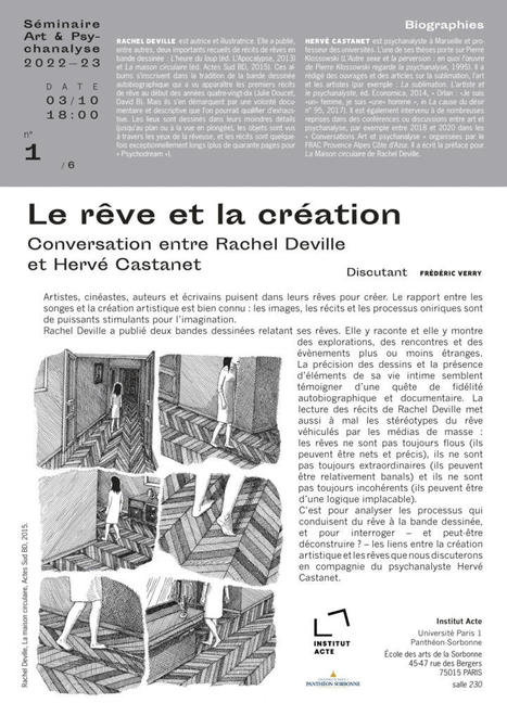 Art & Psychanalyse. 3 octobre &ndash; Paris &ndash; Le r&ecirc;ve et la cr&eacute;ation &ndash; | Nouvelles Psy | Scoop.it