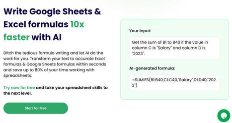Comment créer des feuilles Excel en vous aidant de l'intelligence artificielle | Education 2.0 & 3.0 | Scoop.it
