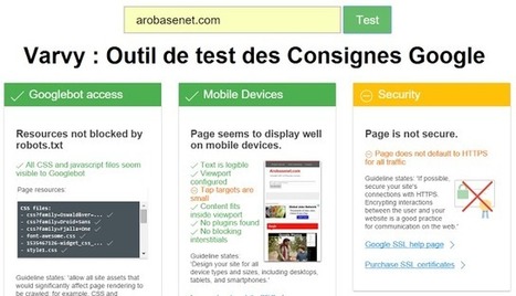 Varvy : L’outil SEO qui vérifie que votre site respecte les consignes de Google  | Albi - Veille e-tourisme | Scoop.it