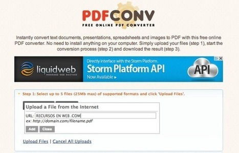PDFconv permite convertir todo tipo de documentos a PDF desde cualquier navegador | Las TIC y la Educación | Scoop.it