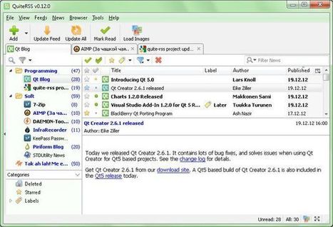 QuiteRSS, un lector de feeds RSS gratuito y multiplataforma | Aplicaciones y Herramientas . Software de Dise&ntilde;o | Scoop.it