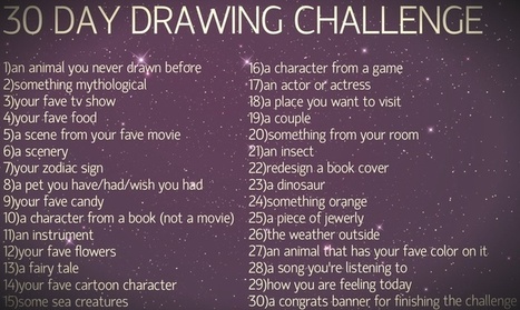 30 Day Anime Drawing Challenge