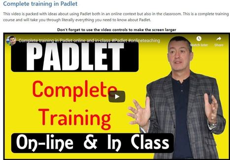 Complete training in Padlet - via Russell Stannard | Learning is always creative | Scoop.it