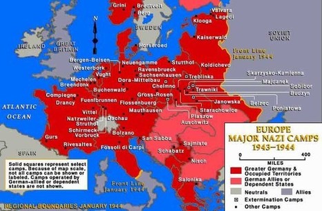 Map Of Occupied Europe 1943 Nazi Camps in Occupied Europe 1943 1944   Map |