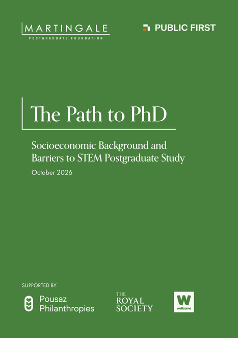 The Path to PhD:&nbsp;Socioeconomic Background and Barriers to STEM Postgraduate Study | Higher education news for libraries and librarians | Scoop.it