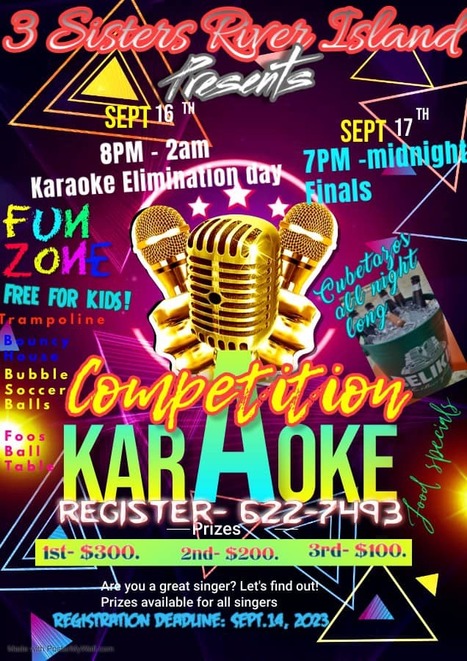 3 Sisters River Island Epic Karaoke Contest | Cayo Scoop!  The Ecology of Cayo Culture | Scoop.it