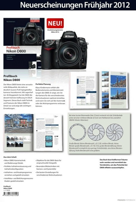 Another Nikon D800 book scheduled for release in March 2012 | Nikon D800 | Scoop.it