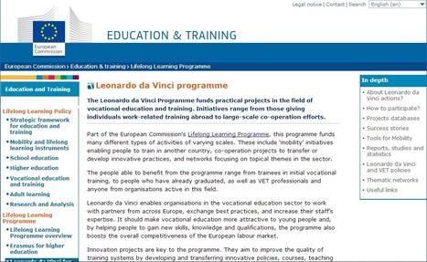 ec-European Commission - Leonardo da Vinci programme | 21st Century Learning and Teaching | Scoop.it
