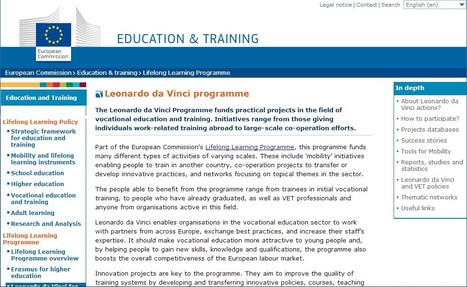 ec-European Commission - Leonardo da Vinci programme | 21st Century Learning and Teaching | Scoop.it