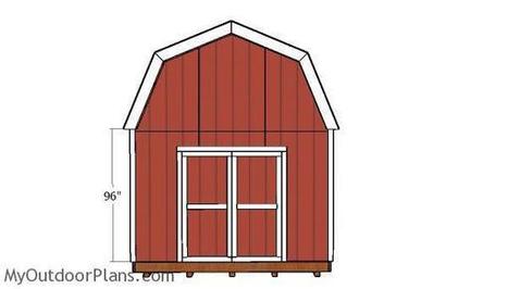 12x24 Gambrel Shed Doors Plans Myoutdoorplans