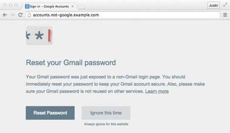 Google releases Password Alert to warn of phishing in Chrome | iGeneration - 21st Century Education (Pedagogy & Digital Innovation) | Scoop.it