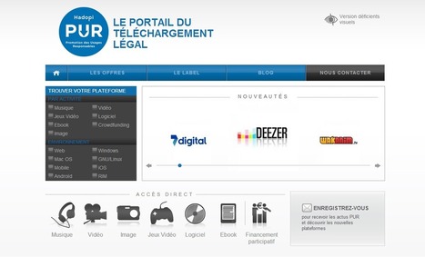 Un nouveau PUR site pour Hadopi | Libertés Numériques | Scoop.it