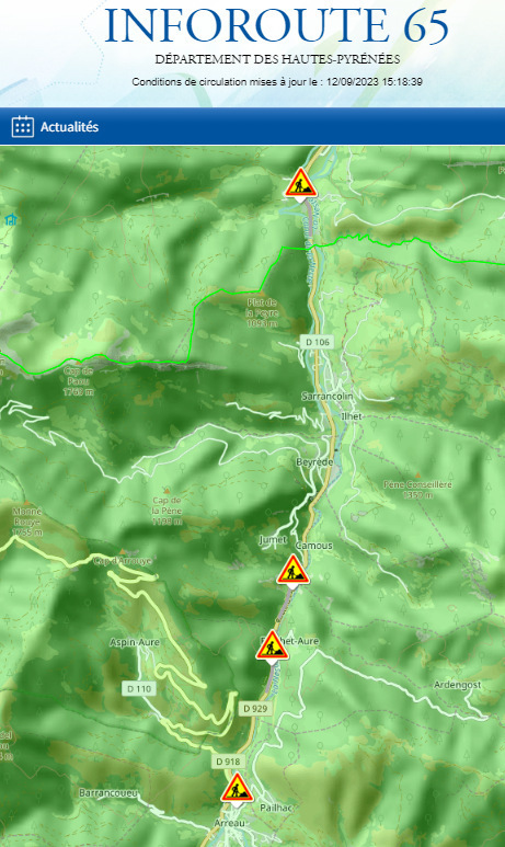 Reprise des travaux RTE sur la RD 929 | Vallées d'Aure & Louron - Pyrénées | Scoop.it