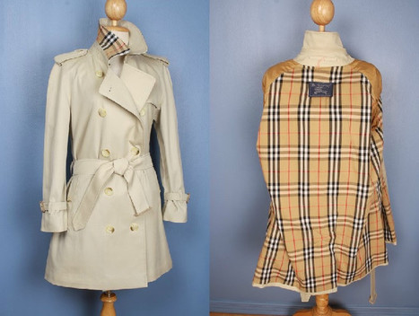 authentic vintage burberry trench coat