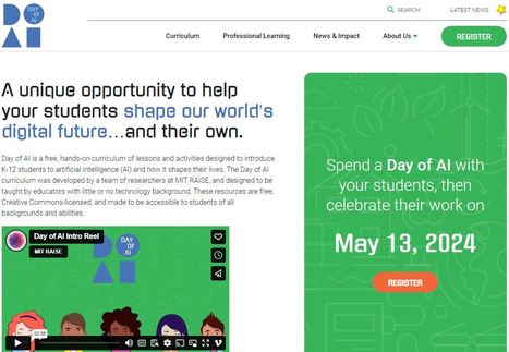 Register your class for a Day of AI - May 13, 2024  - free hands on curriculum to introduce your students to AI | iGeneration - 21st Century Education (Pedagogy & Digital Innovation) | Scoop.it