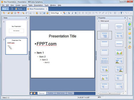 Lotus Symphony Presentations: A freeware alternative to PowerPoint | Digital Presentations in Education | Scoop.it