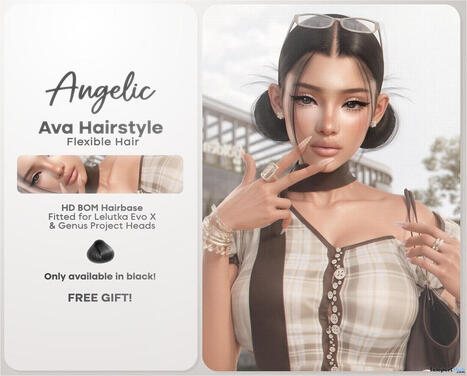 Ava Flexible Hair September 2026 Group Gift by Angelic | Teleport Hub - Second Life Freebies | Second Life Freebies | Scoop.it