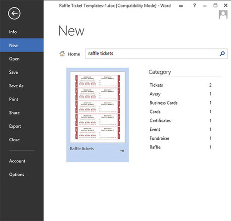 How to Get a Free Raffle Ticket Template for Microsoft Word | iGeneration - 21st Century Education (Pedagogy & Digital Innovation) | Scoop.it