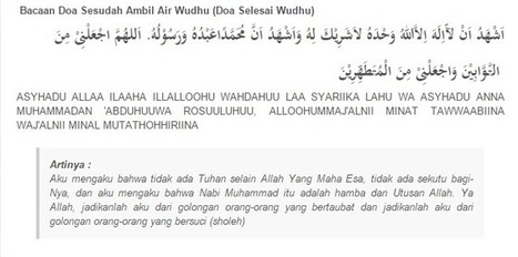 Doa Setelah Wudhu Dan Sesudah Wudhu - Kumpulan Doa