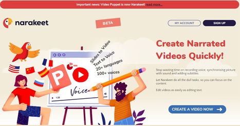  Video Puppet is Now Narakeet - Turn your presentation Slides Into Narrated Videos (20 languages, text to voice, and more) via @rmbyrne | iGeneration - 21st Century Education (Pedagogy & Digital Innovation) | Scoop.it