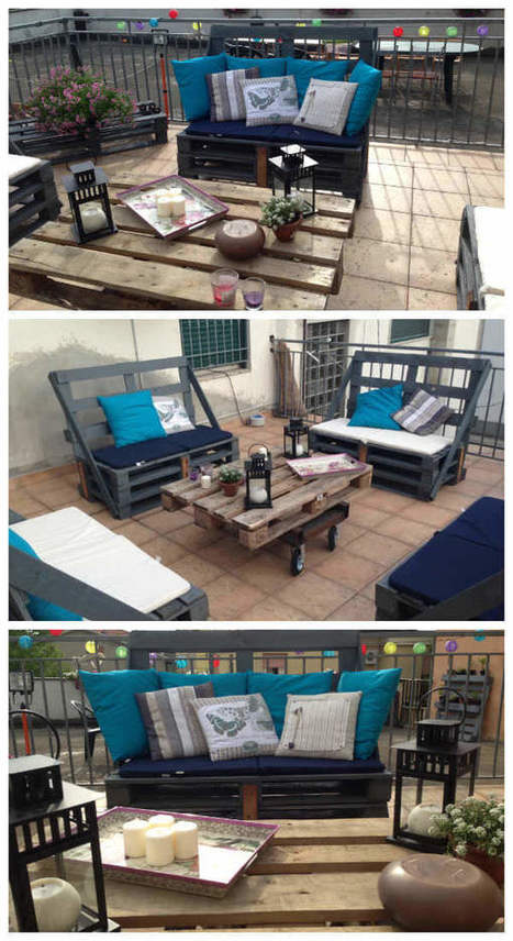 Aperitif On My Terrace: Wine, Sunset & Pallets ! | 1001 Pallets ideas ! | Scoop.it