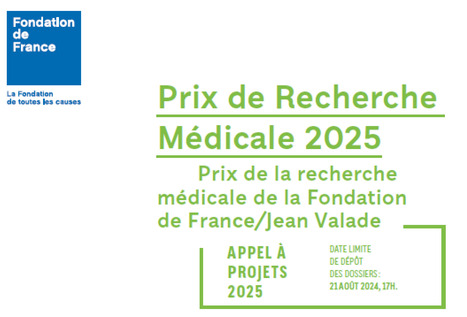 Prix de la Recherche Médicale de la Fondation de France | Life Sciences Université Paris-Saclay | Scoop.it