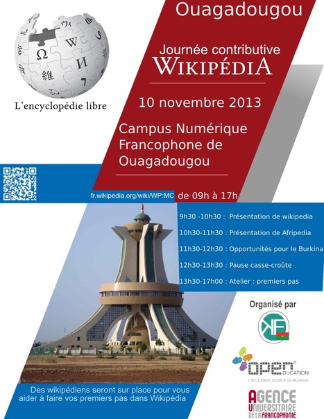 Wikipédia : "Journée contributive de Ouagadougou, dimanche 10/11/2013 | Ce monde à inventer ! | Scoop.it