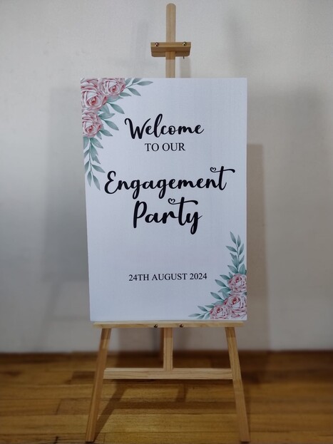 Custom Engagement Sign for Party Entrance/Engagement party welcome board! | Creative Signage & Innovative Printing Trends | Scoop.it