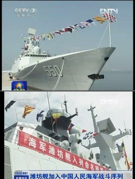 Marine chinoise : admission au service de la 15ème frégate type Type54A FFG 550 "Weifang" | DEFENSE NEWS | Scoop.it