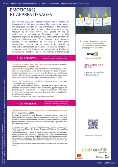 Emotion(s) et apprentissages, une synthèse du carif-Oref Normandie | Formation : Innovations et EdTech | Scoop.it
