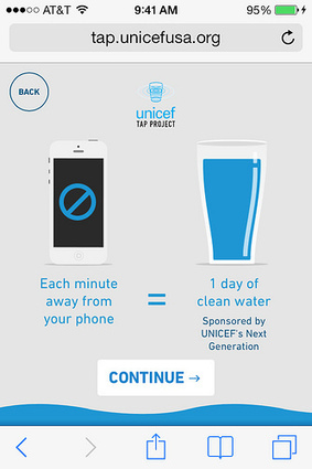 "For every minute you don&rsquo;t touch your phone, our sponsor can provide one day of clean water to a child in need" - Contemplative Computing | Practical Networked Leadership Skills | Scoop.it