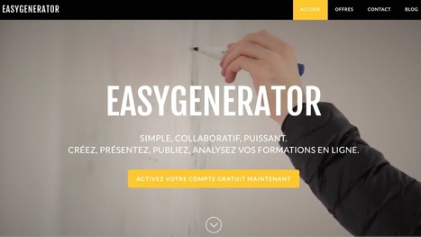 Easygenerator Plus. Créer et diffuser vos supports de formation en mode collaboratif | Time to Learn | Scoop.it