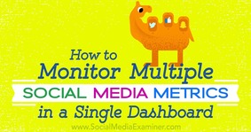 Dashboards to Monitor Multiple Social Media Metrics: Social Media Examiner | The MarTech Digest | Scoop.it