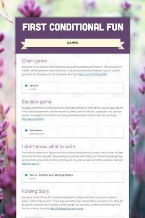 First Conditional Fun | Conditionals | Scoop.it
