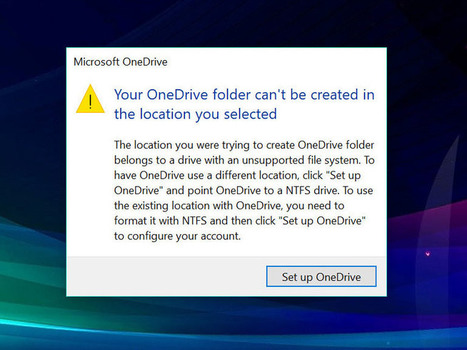 OneDrive : une erreur bloque les lecteurs qui ne sont pas en NTFS, et c'est normal - CNET France | Actualités du cloud | Scoop.it