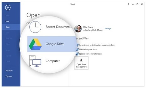 Introducing the Google Drive plug-in for Microsoft Office | Time to Learn | Scoop.it