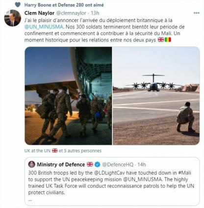 300 Britanniques à Gao pour renforcer la Minusma | GUERRE AU MALI - FRENCH MILITARY OPERATIONS IN MALI | Scoop.it