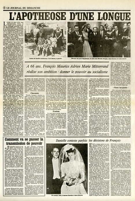 Fran&ccedil;ois Mitterrand &eacute;lu pr&eacute;sident de la R&eacute;publique - 10 mai 1981 - Edition Sp&eacute;ciale - Le Journal du Dimanche | 10 mai | Scoop.it