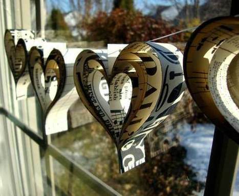 Diy: Valentine's Day Paper Hearts Garland | 1001 Recycling Ideas ! | Scoop.it