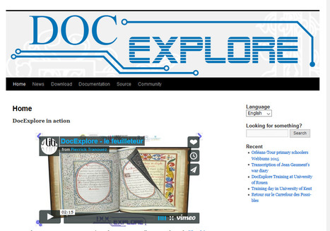 Herramientas libres: Creaci&oacute;n enriquecida de libros con DocExplore | Maestr@s y redes de aprendizajeZ | Scoop.it