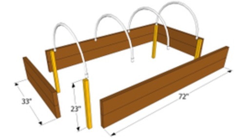 Raised Garden Bed Frame | Garden Plans | Scoop.it