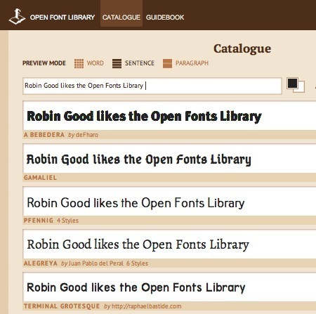 Free Quality Digital Fonts Available for All in the Open Font Library | Web Publishing Tools | Scoop.it