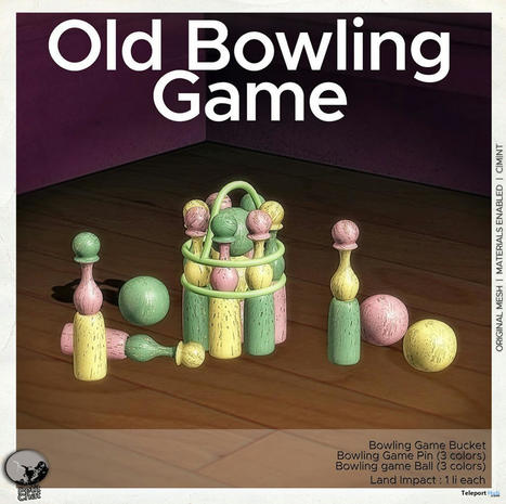 Old Bowling Game April 2022 Group Gift by Petit Chat | Teleport Hub - Second Life Freebies | Second Life Freebies | Scoop.it
