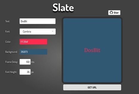 Slate: genera GIFs animados de textoDosBit | Aplicaciones y Herramientas . Software de Diseño | Scoop.it