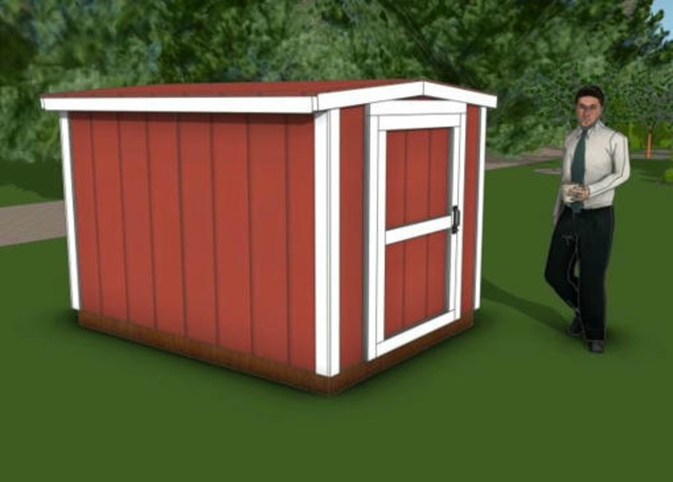 DIY 6x8 Short Shed Plans - 6 ft tall Storage Shed - PDF Download | Garden Plans | Scoop.it
