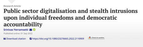 Public sector digitalisation and stealth intrusions upon individual freedoms and democratic accountability: Asia Pacific Journal of Public Administration: Vol 44, No 3 | Social Impact Bonds, "Pay For Success," Results-Based Contracting, and Blockchain Digital Identity Systems | Scoop.it