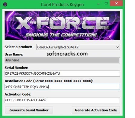 Keygen X Force CorelDraw X7